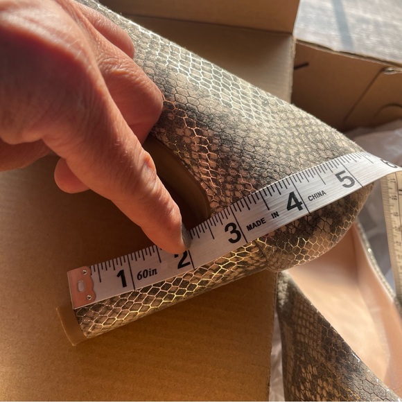 Clarks Beige Snakeskin Heels - Picture 12 of 13